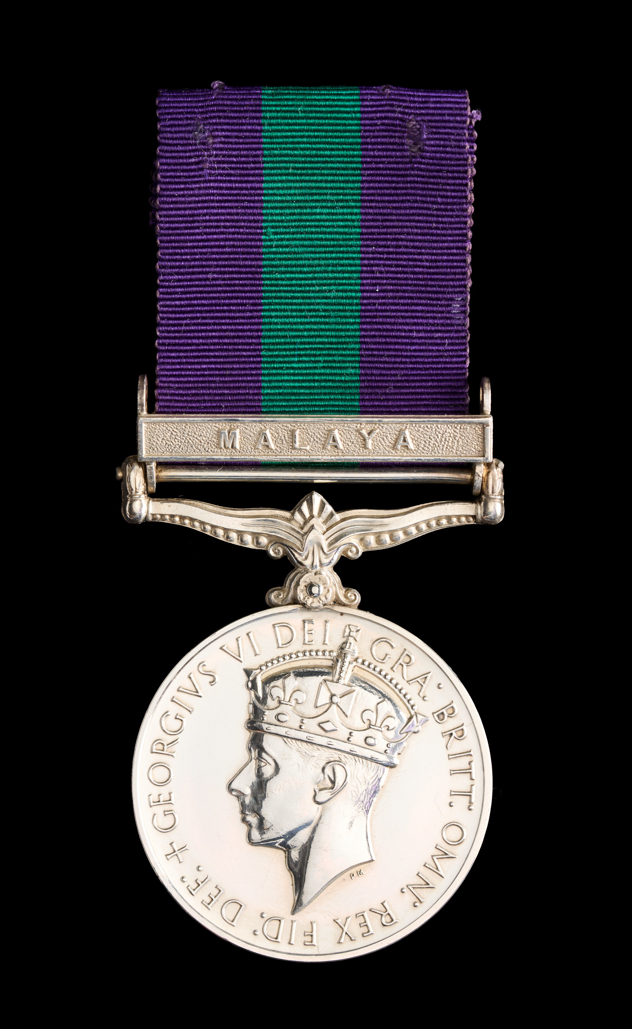 Robert G Ridgway : General Service Medal with ‘Malaya’ clasp